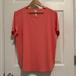 Lululemon Athletica Coral Short Sleeve Tee